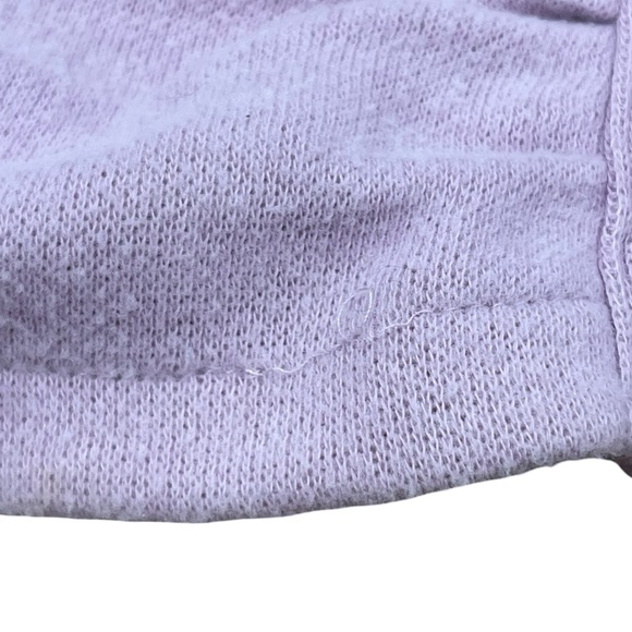 Zara Lavender Off-Shoulder Button Down Long Sleeve Crop Top Size S Pastel - Picture 6 of 10